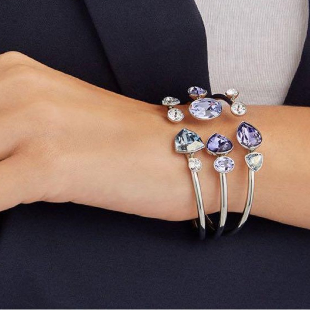 Swarovski Evade wide bracelet bangle cuff